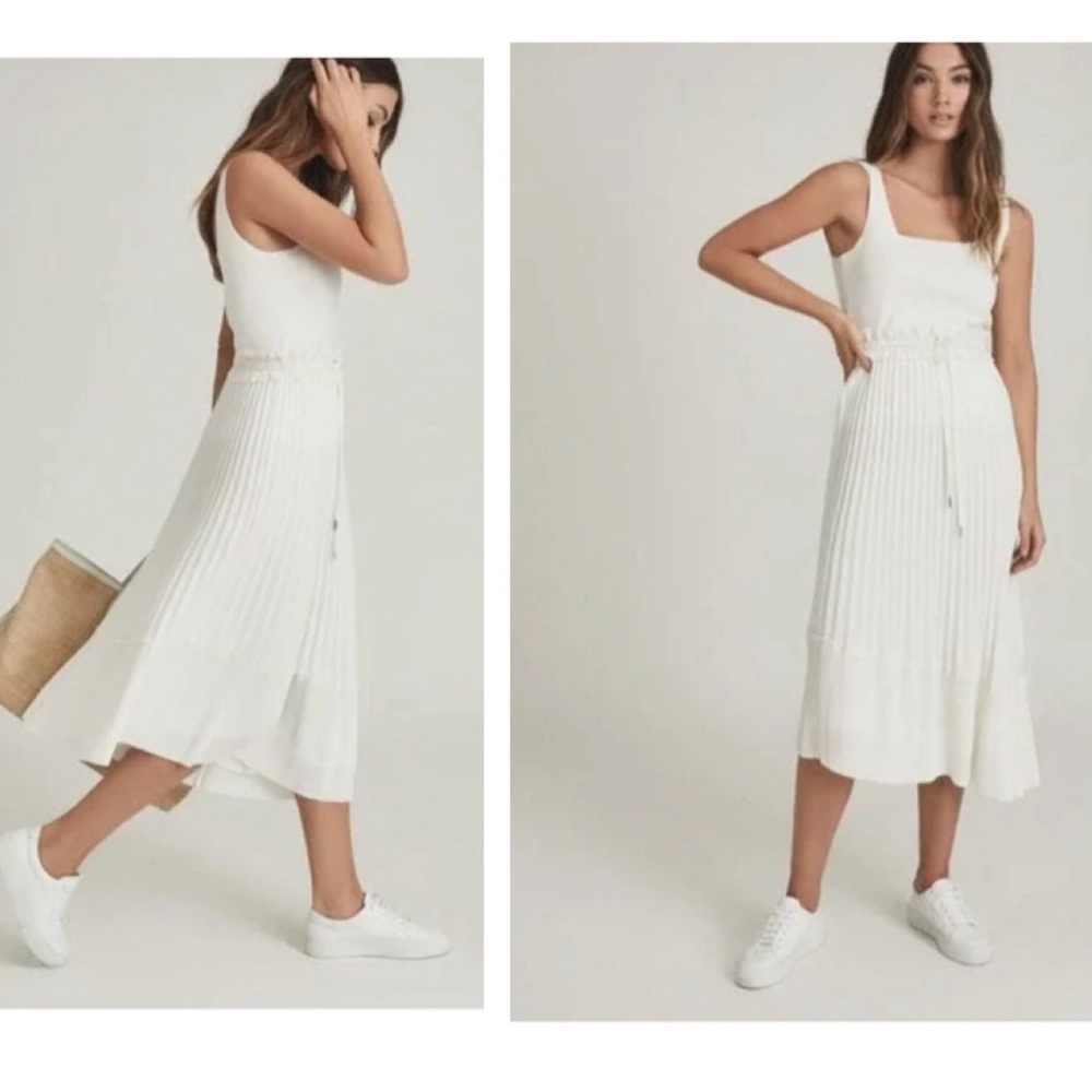 Reiss Lottie pleaded midi skirt